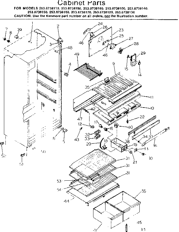 Cabinet parts