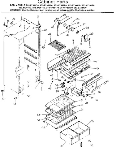 Cabinet parts
