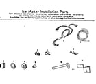 Kenmore 2538738120 ice maker installation parts diagram
