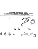 Ice maker installation parts
