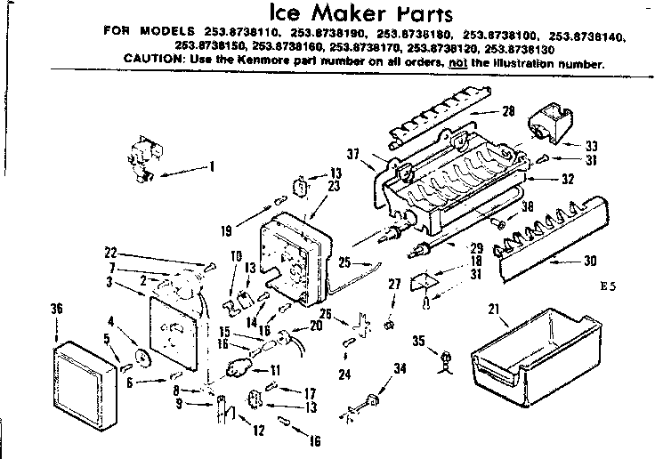 Ice maker parts