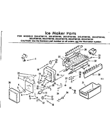 Ice maker parts