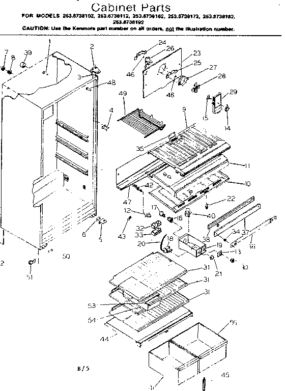 CABINET PARTS