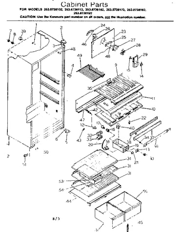 Cabinet parts