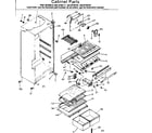 Kenmore 2538738181 cabinet parts diagram