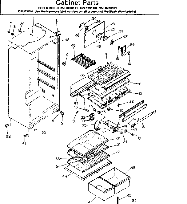 Cabinet parts