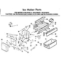 Kenmore 2538738181 ice maker parts diagram
