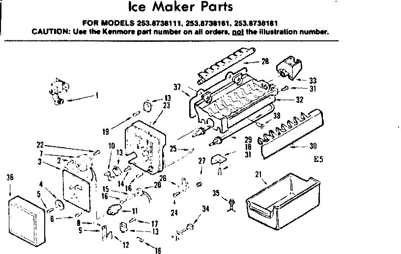 Ice maker parts