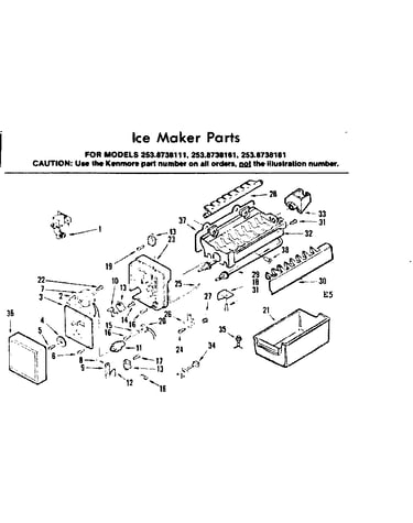 Ice maker parts