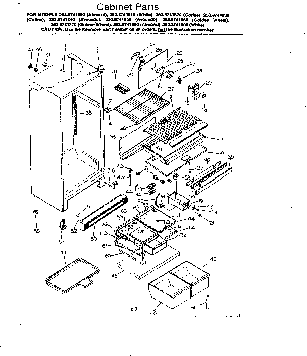 Cabinet parts