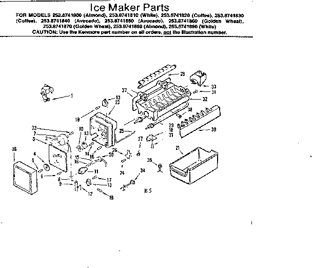 Ice maker parts