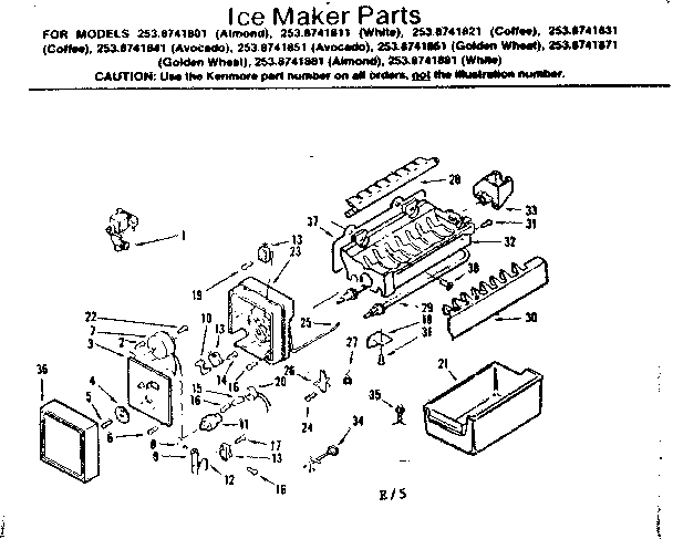Ice maker parts