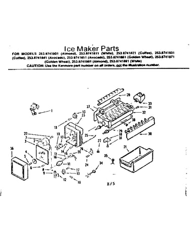 Ice maker parts
