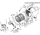 Kenmore 867587280 blower assembly diagram