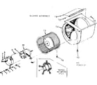Kenmore 867587732 blower assembly diagram