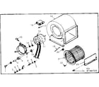 Kenmore 867740710 blower assembly diagram
