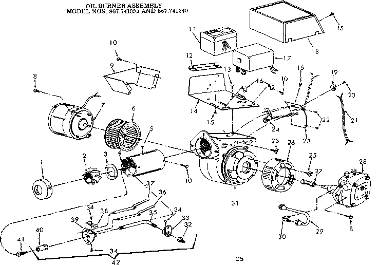 Oil burner assembly