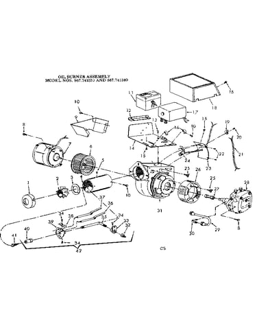 Oil burner assembly