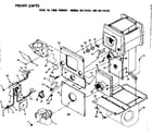 Kenmore 867741421 burner assembly / 741411 diagram
