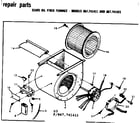 Kenmore 867741411 blower assembly diagram