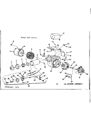 Oil burner assembly