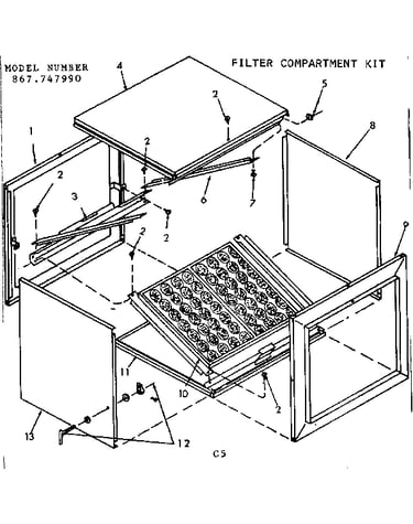 Filter compartment kit