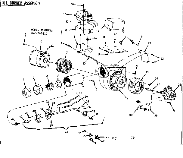 Oil burner assembly