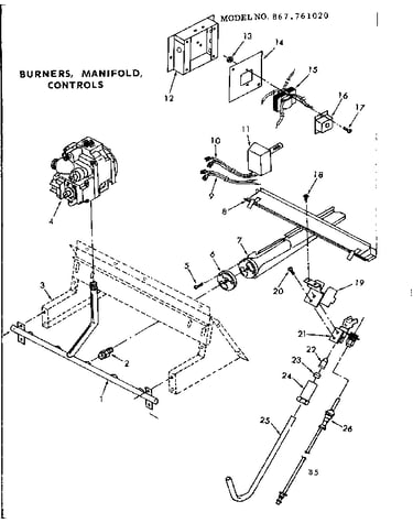 Gas burners and manifold