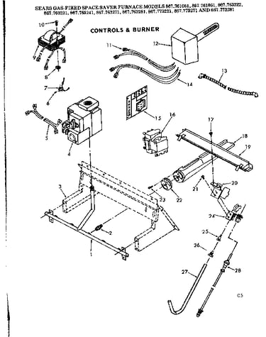 Controls and burner