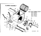Kenmore 867773221 blower asm diagram
