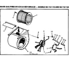 Kenmore 867761140 blower assembly diagram