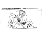 Kenmore 867761120 blower assembly/ 761130 diagram