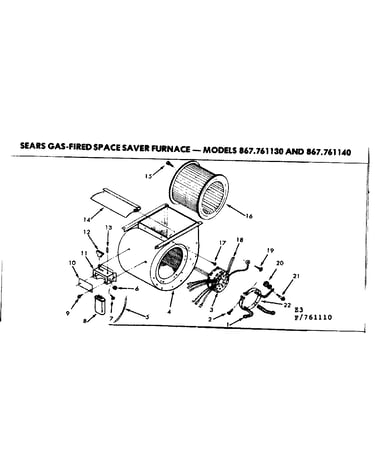 Blower assembly/ 761130