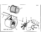 Kenmore 867761141 blower assembly diagram