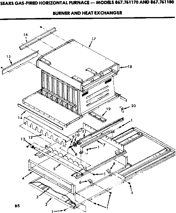 Burner and heat exchanger