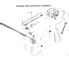 Kenmore 867761971 burner and manifold assembly diagram