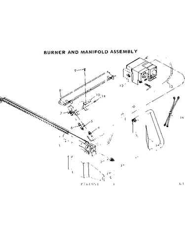 Burner and manifold assembly