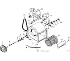 Kenmore 867761971 blower assembly diagram