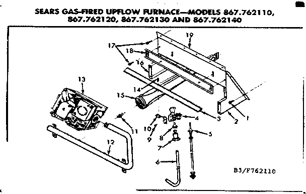 Gas burners and manifold