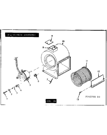 H-q blower assembly