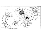 Kenmore 867762951 blower assembly diagram