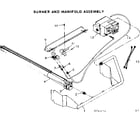 Kenmore 867773261 burner and manifold assembly diagram