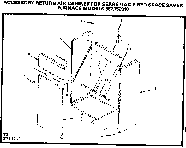 Accessory return air cabinet