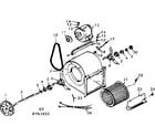Kenmore 867763470 blower assembly diagram