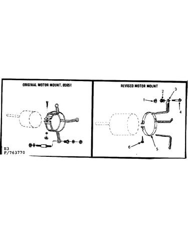 Motor mount support assembly