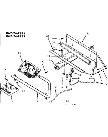 Gas burners and manifold