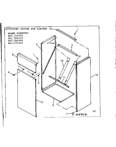 Accessory return air cabinet