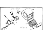 Kenmore 867764713 blower assembly diagram