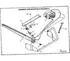 Kenmore 867765280 burner & manifold assembly diagram