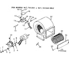 Kenmore 867765360 blower assembly diagram